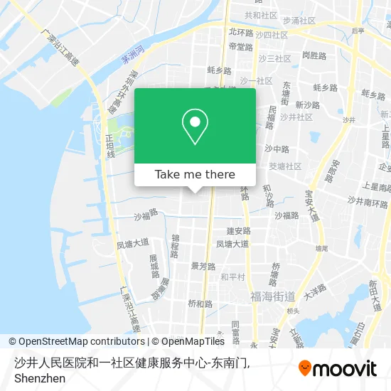 沙井人民医院和一社区健康服务中心-东南门 map