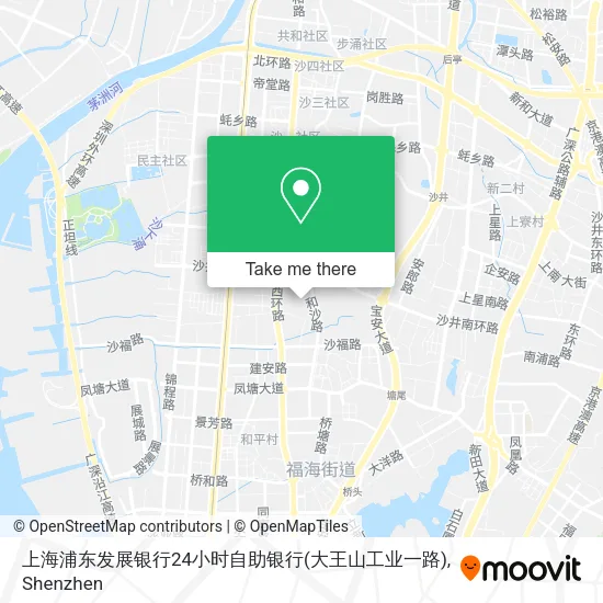 上海浦东发展银行24小时自助银行(大王山工业一路) map