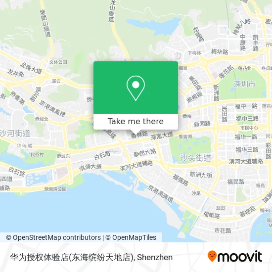 华为授权体验店(东海缤纷天地店) map
