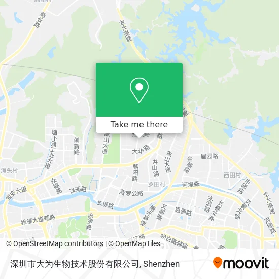 深圳市大为生物技术股份有限公司 map