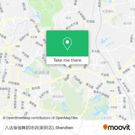 八达瑜伽舞蹈培训(新田店) map