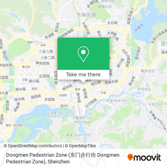 Dongmen Pedestrian Zone map