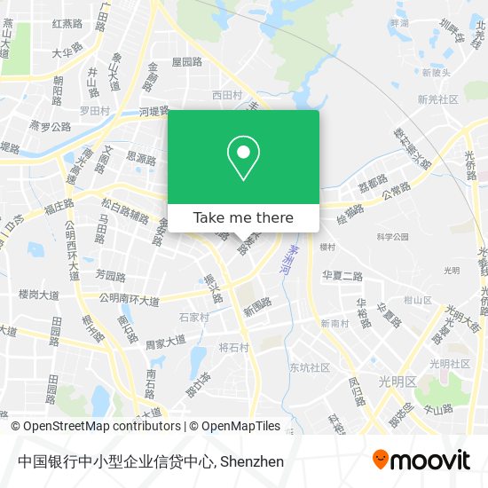 中国银行中小型企业信贷中心 map