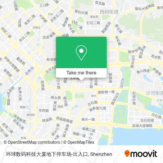 环球数码科技大厦地下停车场-出入口 map