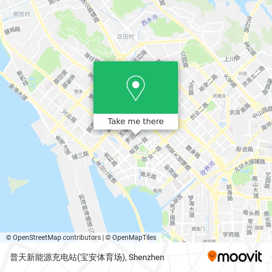 普天新能源充电站(宝安体育场) map