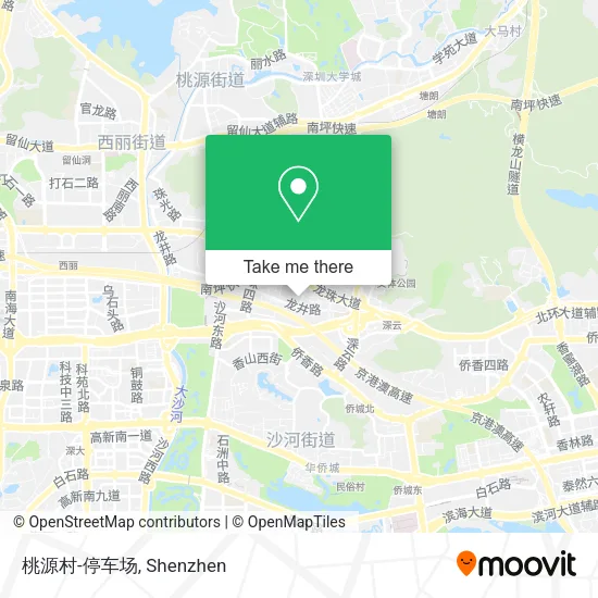 桃源村-停车场 map