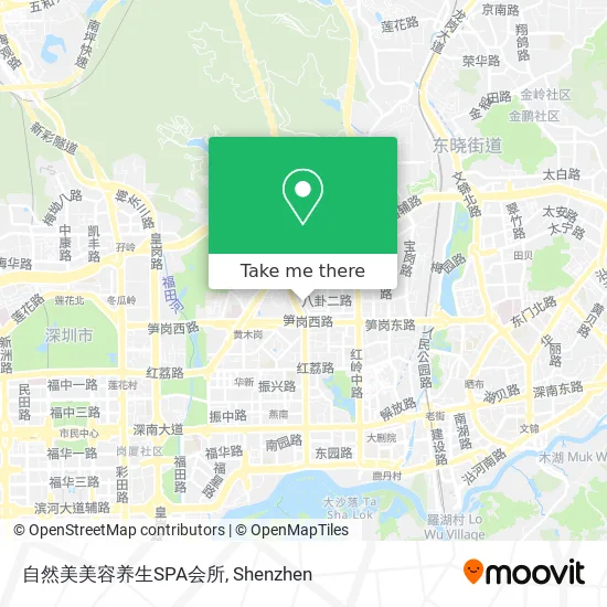 自然美美容养生SPA会所 map