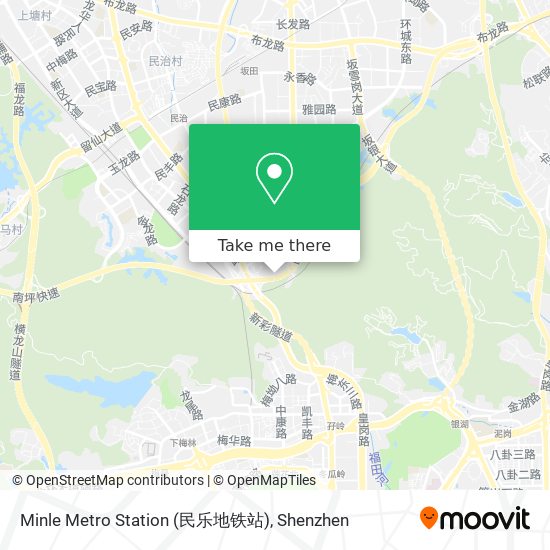 Minle Metro Station (民乐地铁站) map
