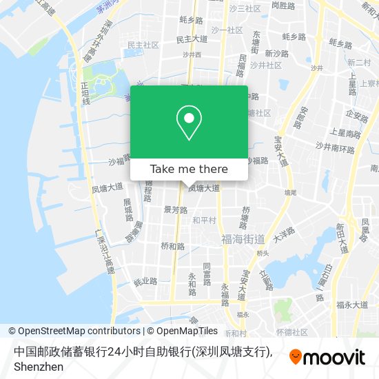 中国邮政储蓄银行24小时自助银行(深圳凤塘支行) map