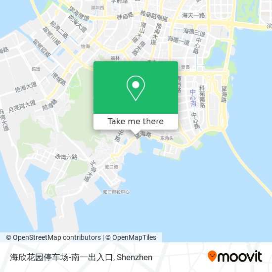 海欣花园停车场-南一出入口 map