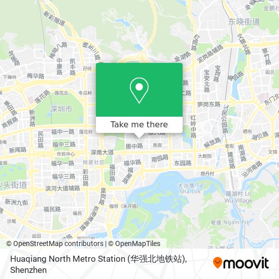 Huaqiang North Metro Station (华强北地铁站) map