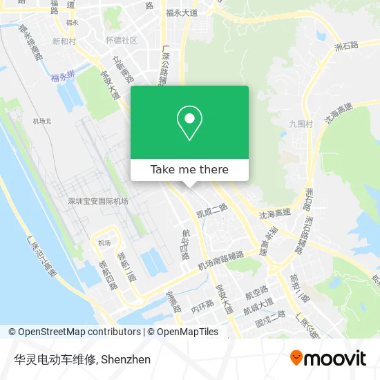 华灵电动车维修 map