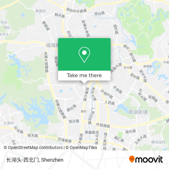长湖头-西北门 map
