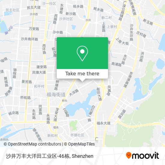 沙井万丰大洋田工业区-46栋 map