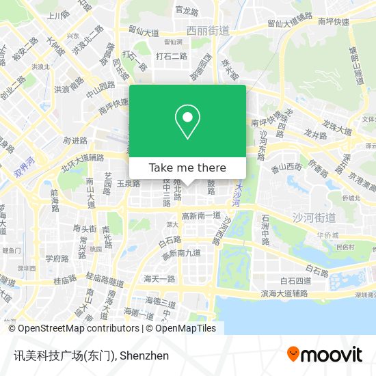 讯美科技广场(东门) map