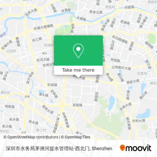 深圳市水务局茅洲河提水管理站-西北门 map