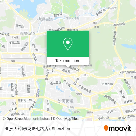 亚洲大药房(龙珠七路店) map