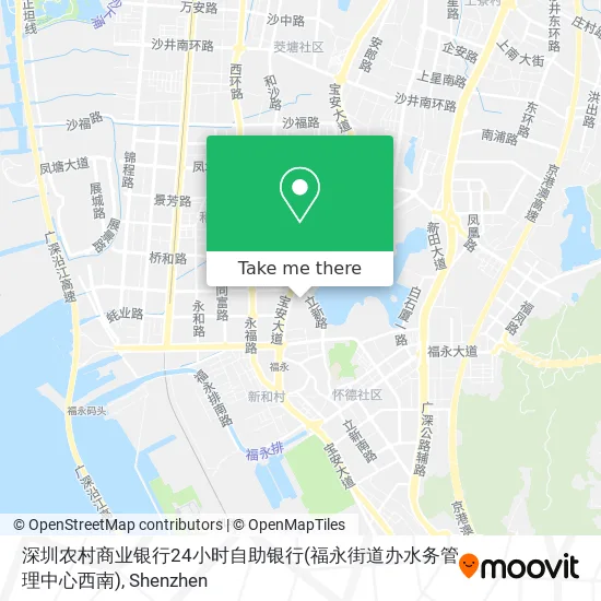 深圳农村商业银行24小时自助银行(福永街道办水务管理中心西南) map