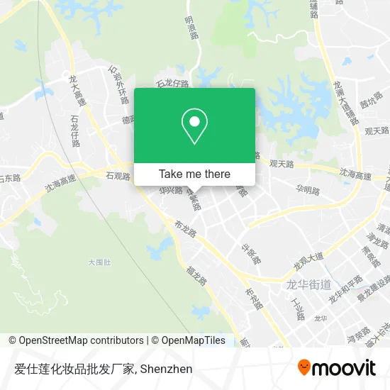 爱仕莲化妆品批发厂家 map