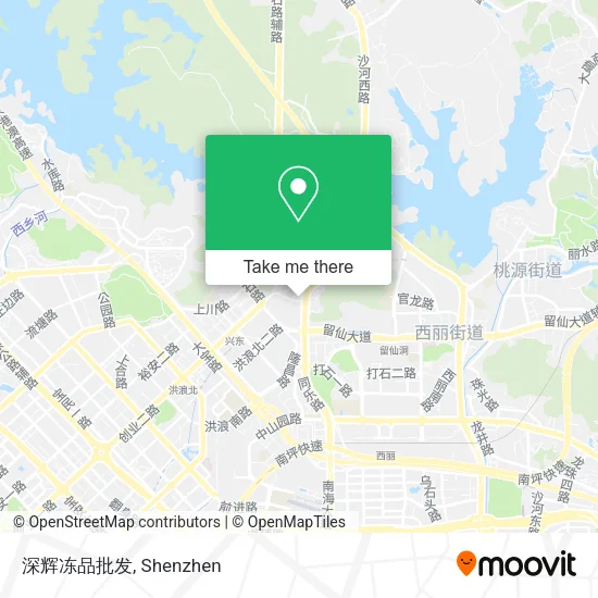 深辉冻品批发 map