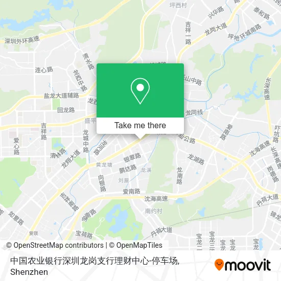 中国农业银行深圳龙岗支行理财中心-停车场 map
