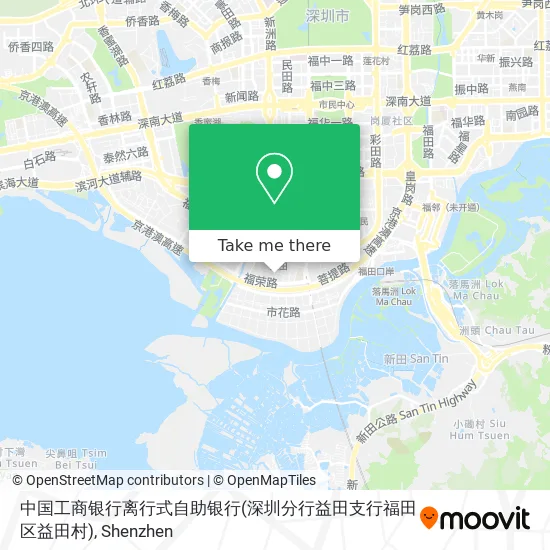 中国工商银行离行式自助银行(深圳分行益田支行福田区益田村) map