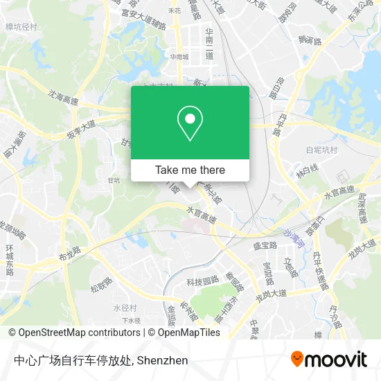 中心广场自行车停放处 map
