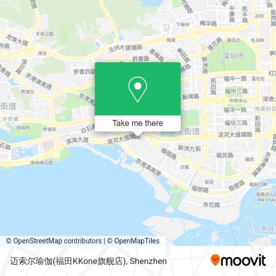迈索尔瑜伽(福田KKone旗舰店) map