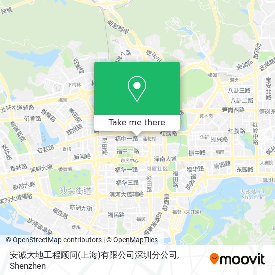 How To Get To 安诚大地工程顾问 上海 有限公司深圳分公司in 福田区by Bus Or Metro How To Get To 安诚大地工程顾问 上海 有限公司深圳分公司in 福田区by Bus Or Metro
