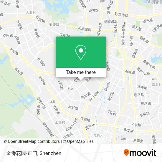 金侨花园-正门 map