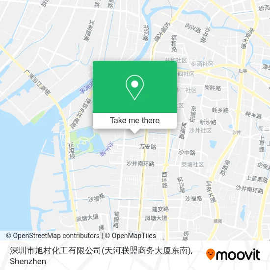 深圳市旭村化工有限公司(天河联盟商务大厦东南) map