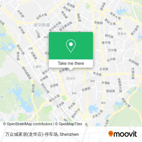 万众城家居(龙华店)-停车场 map