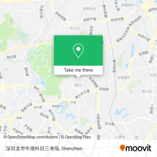 深圳龙华牛湖科目三考场 map