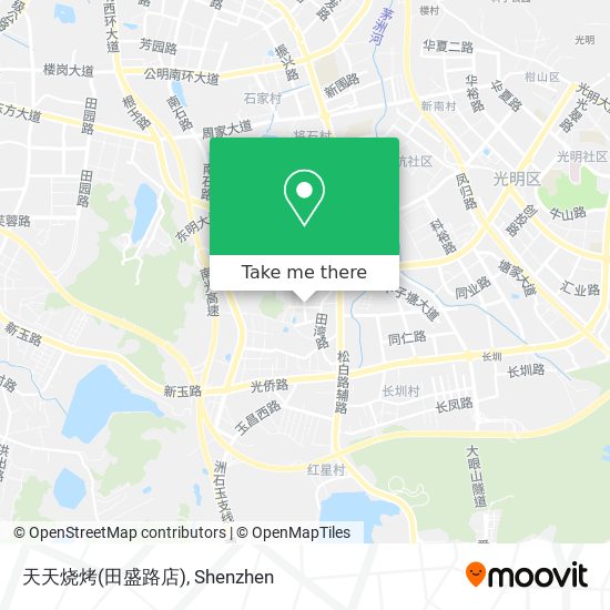 天天烧烤(田盛路店) map