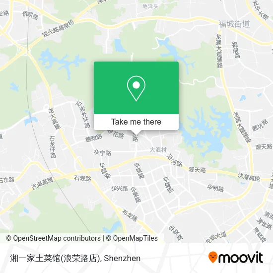 湘一家土菜馆(浪荣路店) map