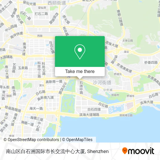 南山区白石洲国际市长交流中心大厦 map