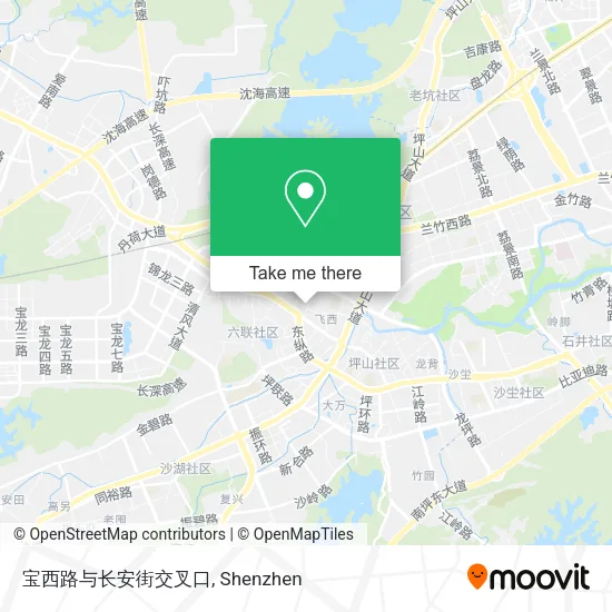 宝西路与长安街交叉口 map
