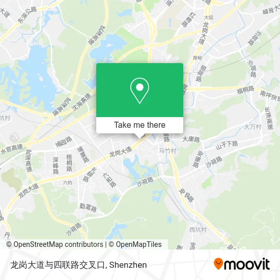 龙岗大道与四联路交叉口 map
