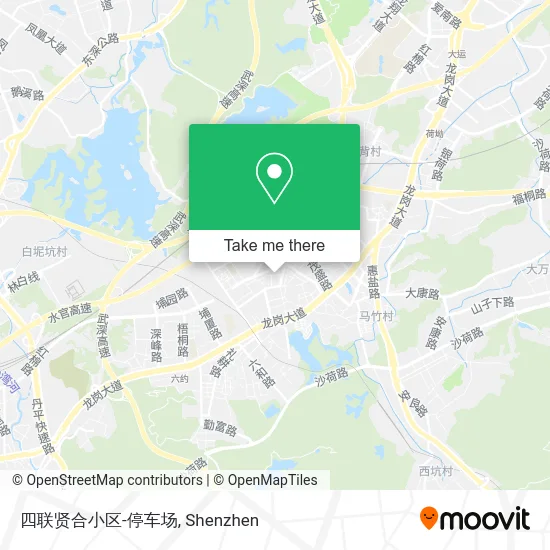 四联贤合小区-停车场 map