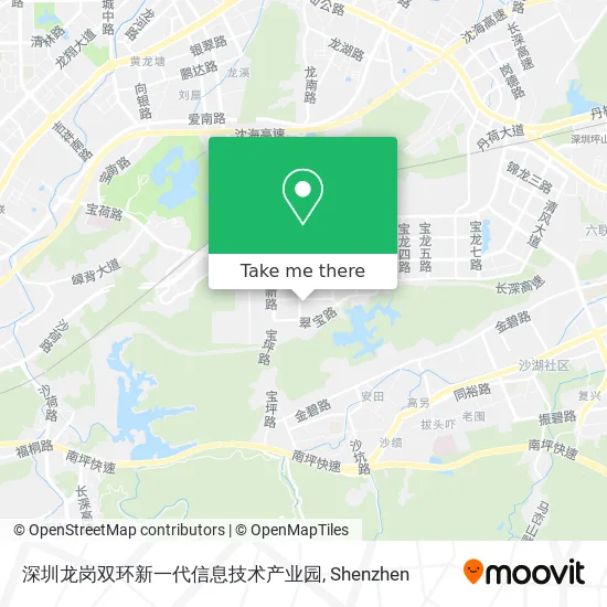 深圳龙岗双环新一代信息技术产业园 map