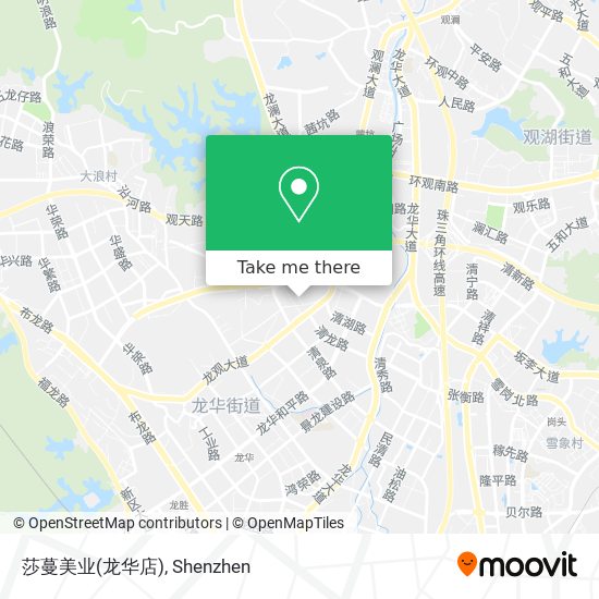 莎蔓美业(龙华店) map