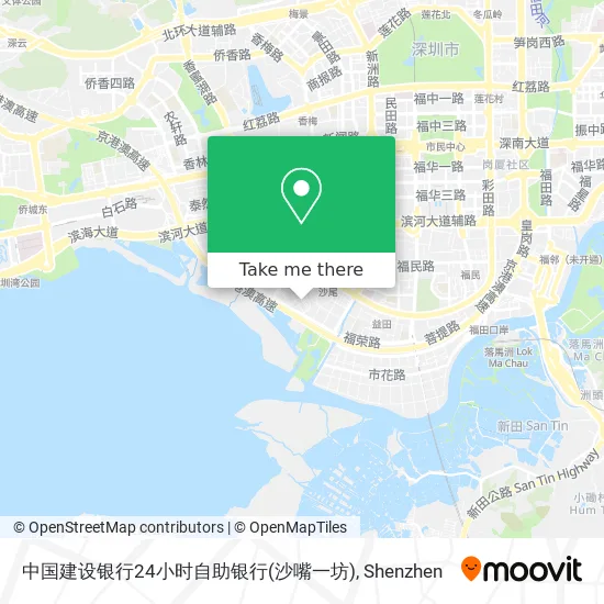 中国建设银行24小时自助银行(沙嘴一坊) map