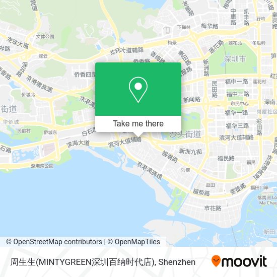 周生生(MINTYGREEN深圳百纳时代店) map