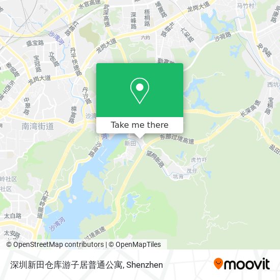 深圳新田仓库游子居普通公寓 map