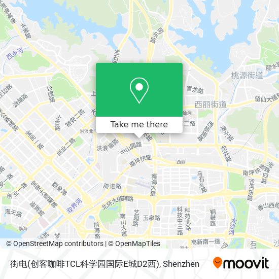 街电(创客咖啡TCL科学园国际E城D2西) map