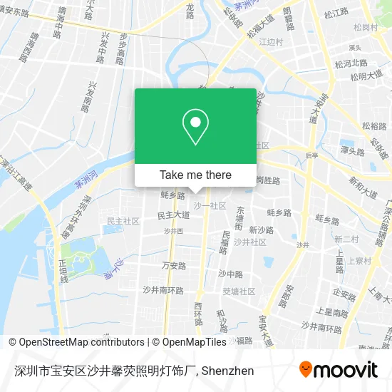 深圳市宝安区沙井馨荧照明灯饰厂 map