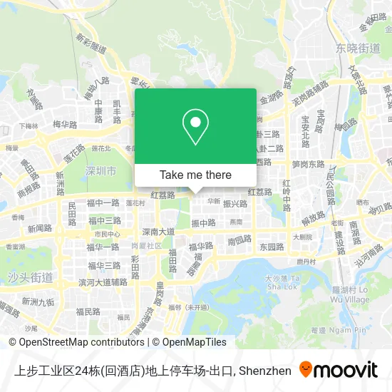 上步工业区24栋(回酒店)地上停车场-出口 map