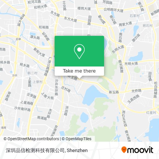深圳品信检测科技有限公司 map