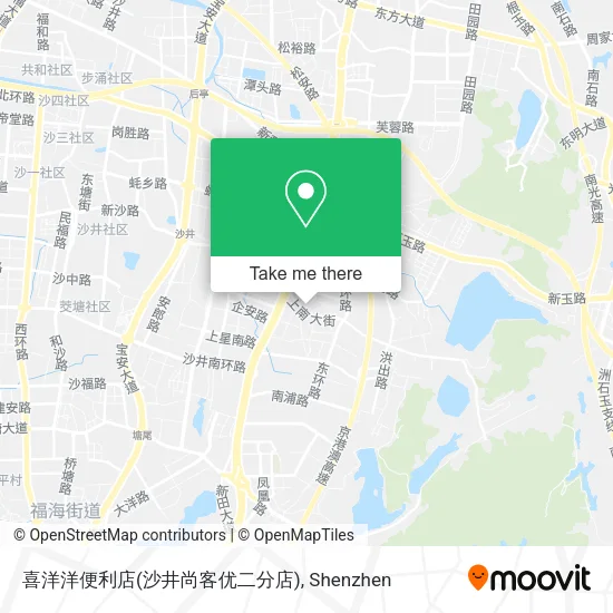 喜洋洋便利店(沙井尚客优二分店) map