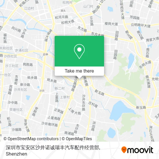 深圳市宝安区沙井诺诚瑞丰汽车配件经营部 map